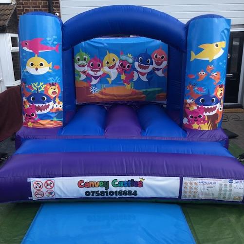 baby shark bouncy castle hire